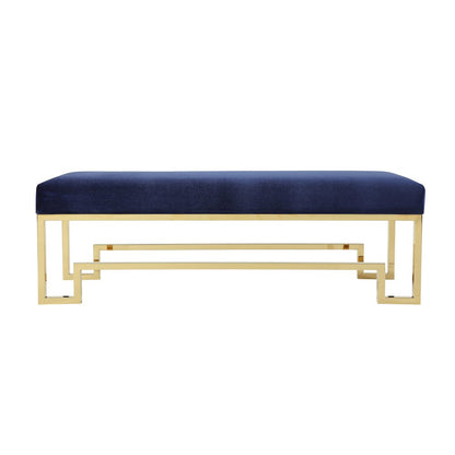 Z-Gold Laurence Bench Velvet Navy