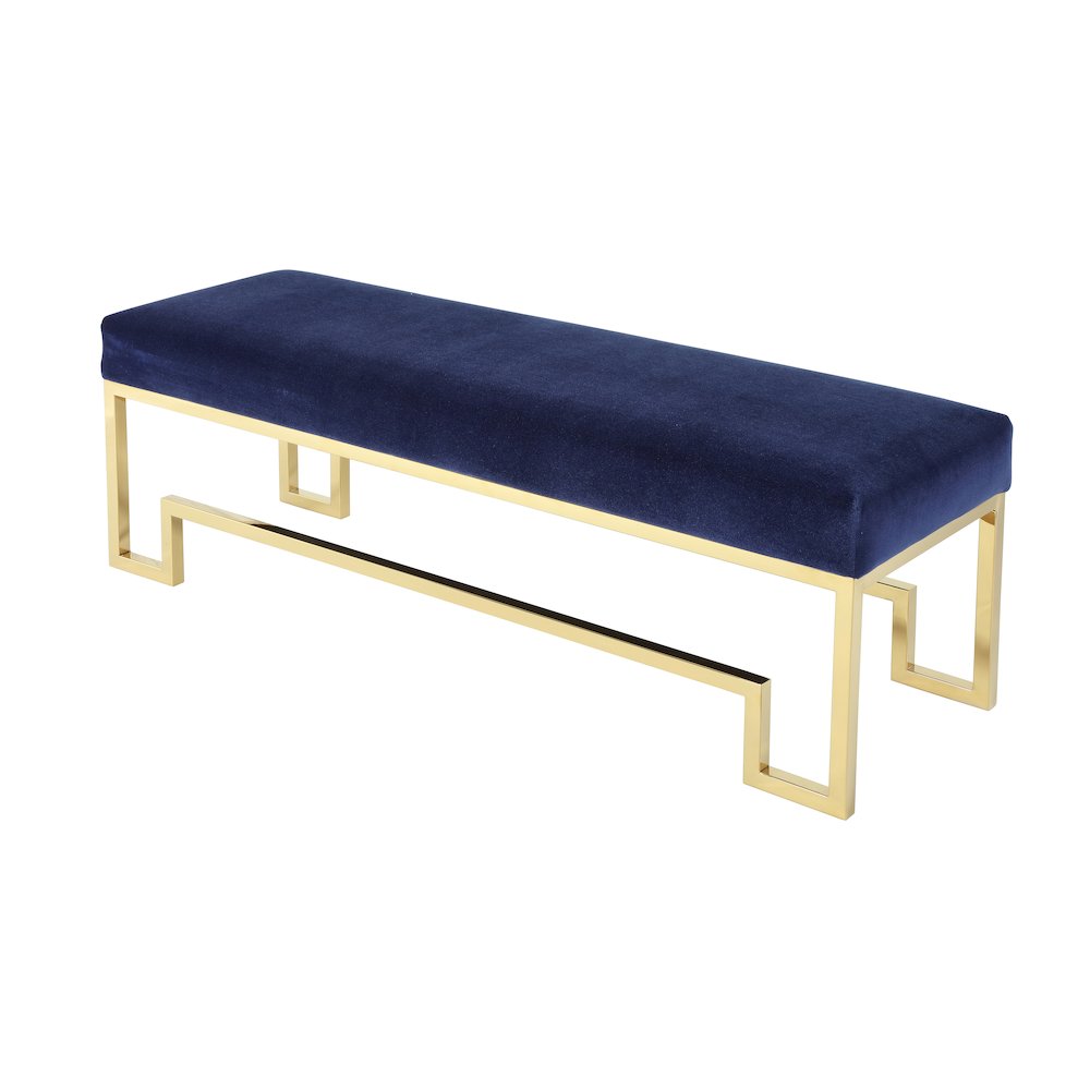 Z-Gold Laurence Bench Velvet Navy