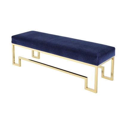 Z-Gold Laurence Bench Velvet Navy