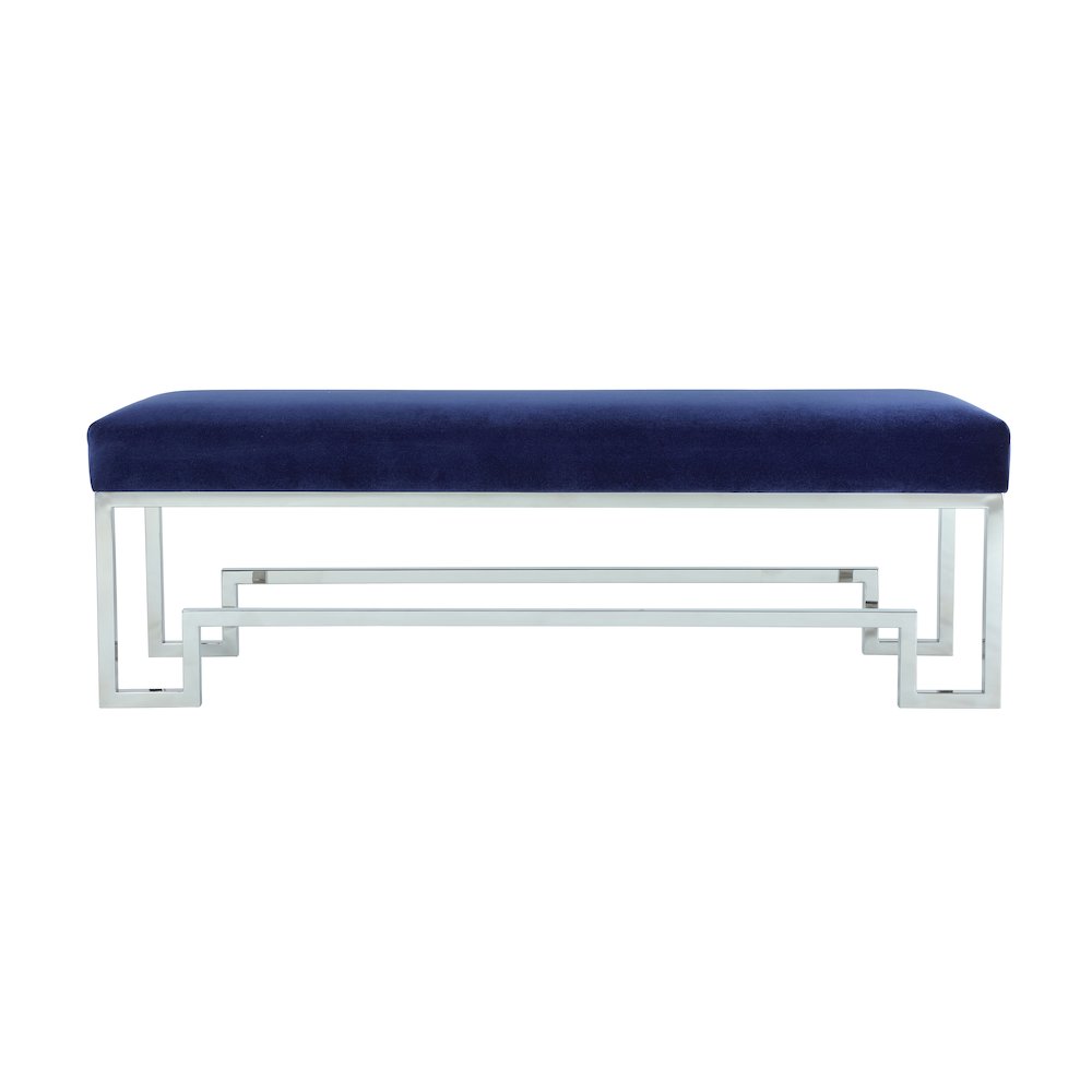 Z-Silver Laurence Bench Velvet Navy
