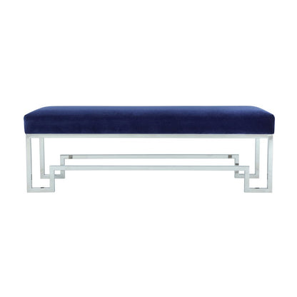 Z-Silver Laurence Bench Velvet Navy