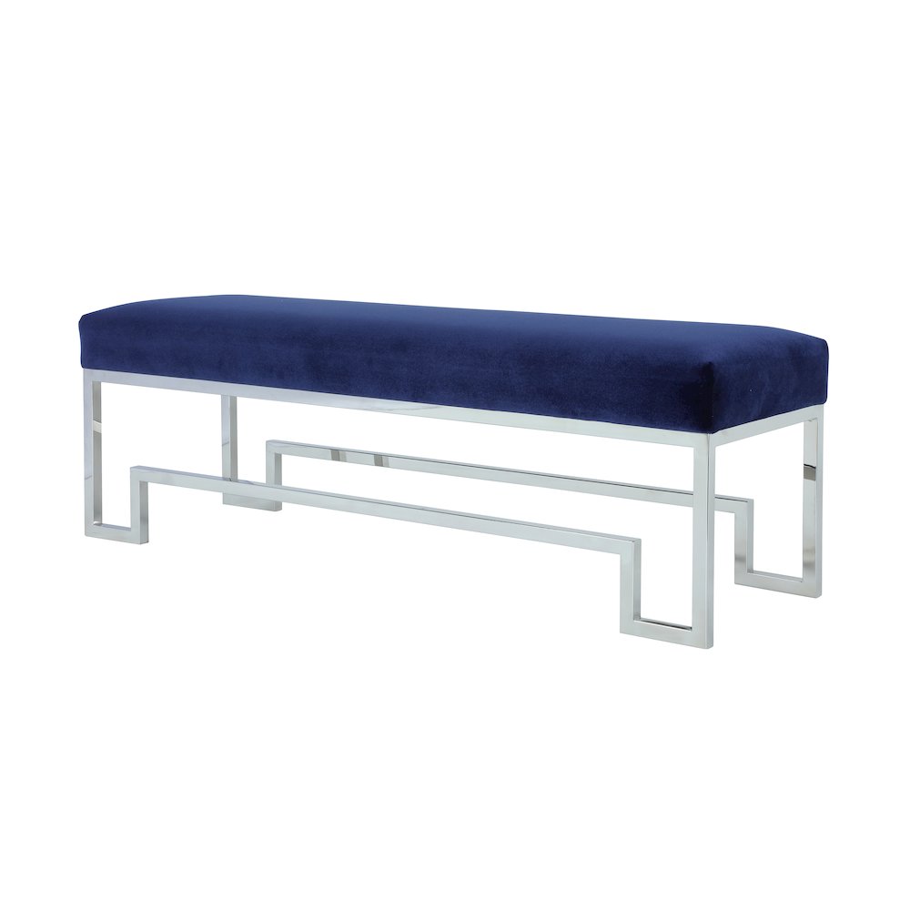 Z-Silver Laurence Bench Velvet Navy