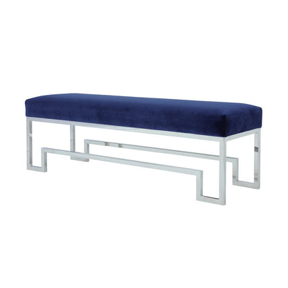 Z-Silver Laurence Bench Velvet Navy