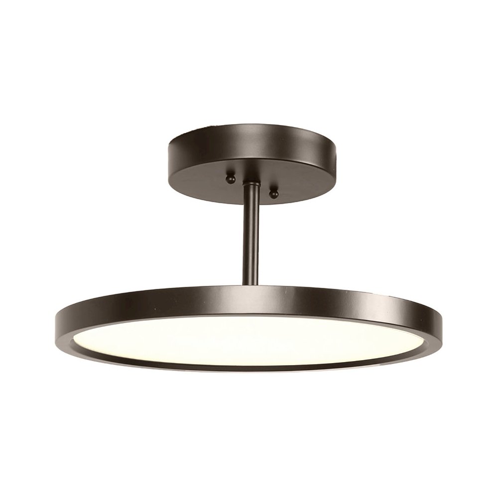 LED Semi-Flush in Oil Rubbed Bronze Color