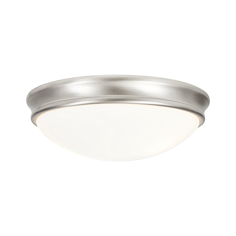 Flush Mount in Brushed Steel Color