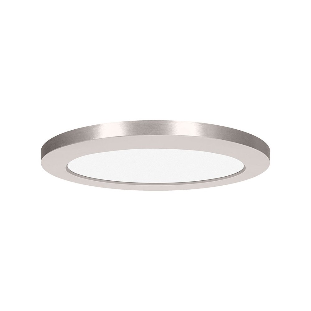 3CCT LED Flush Mount in Brushed Steel Color