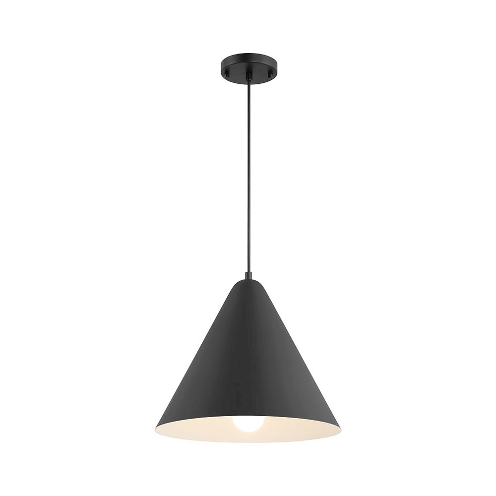 LED Pendant in Matte Black Color