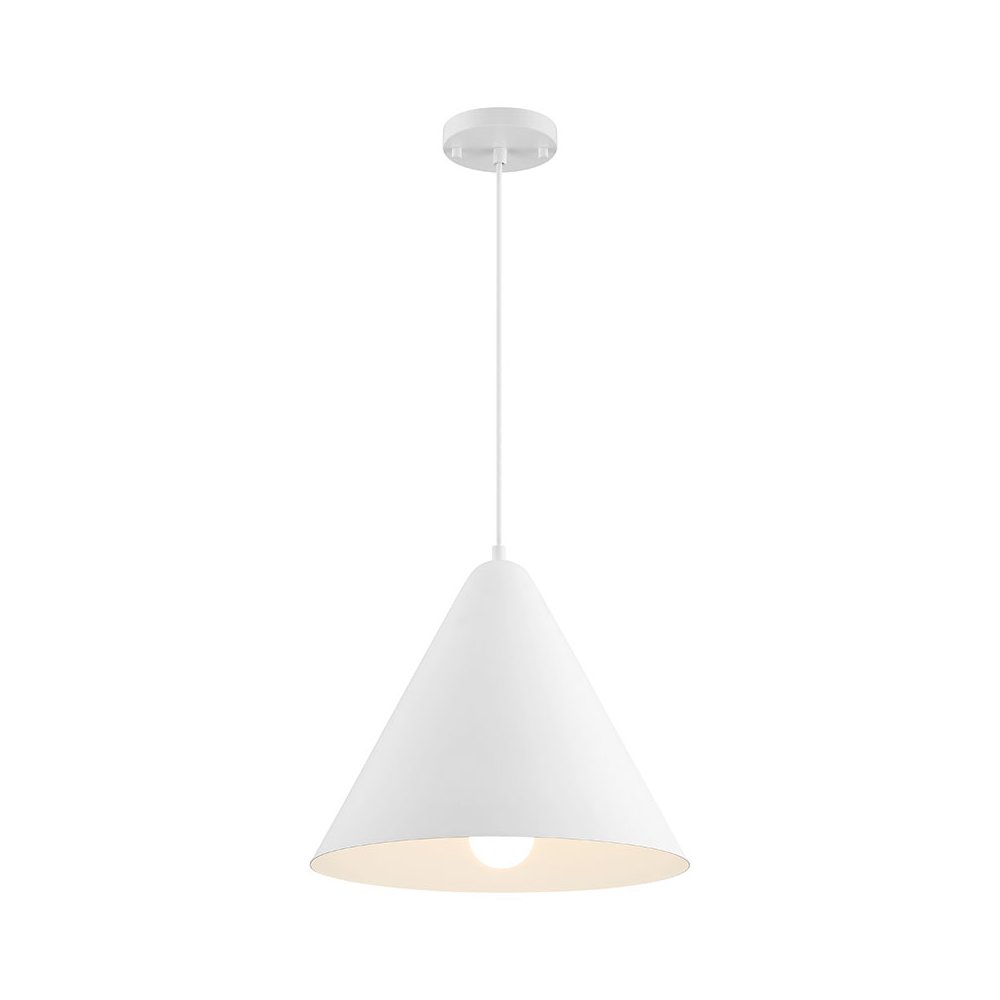 LED Pendant in Matte White Color