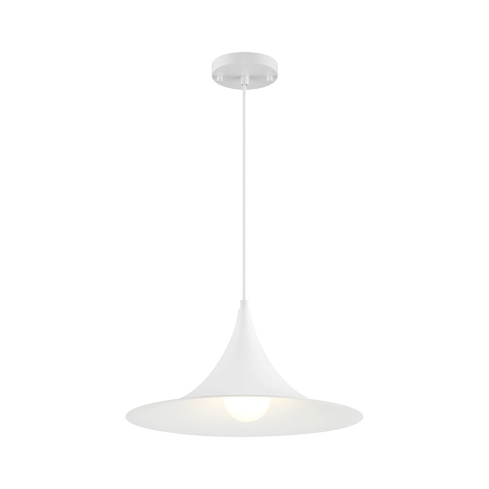 LED Pendant in Matte White Color