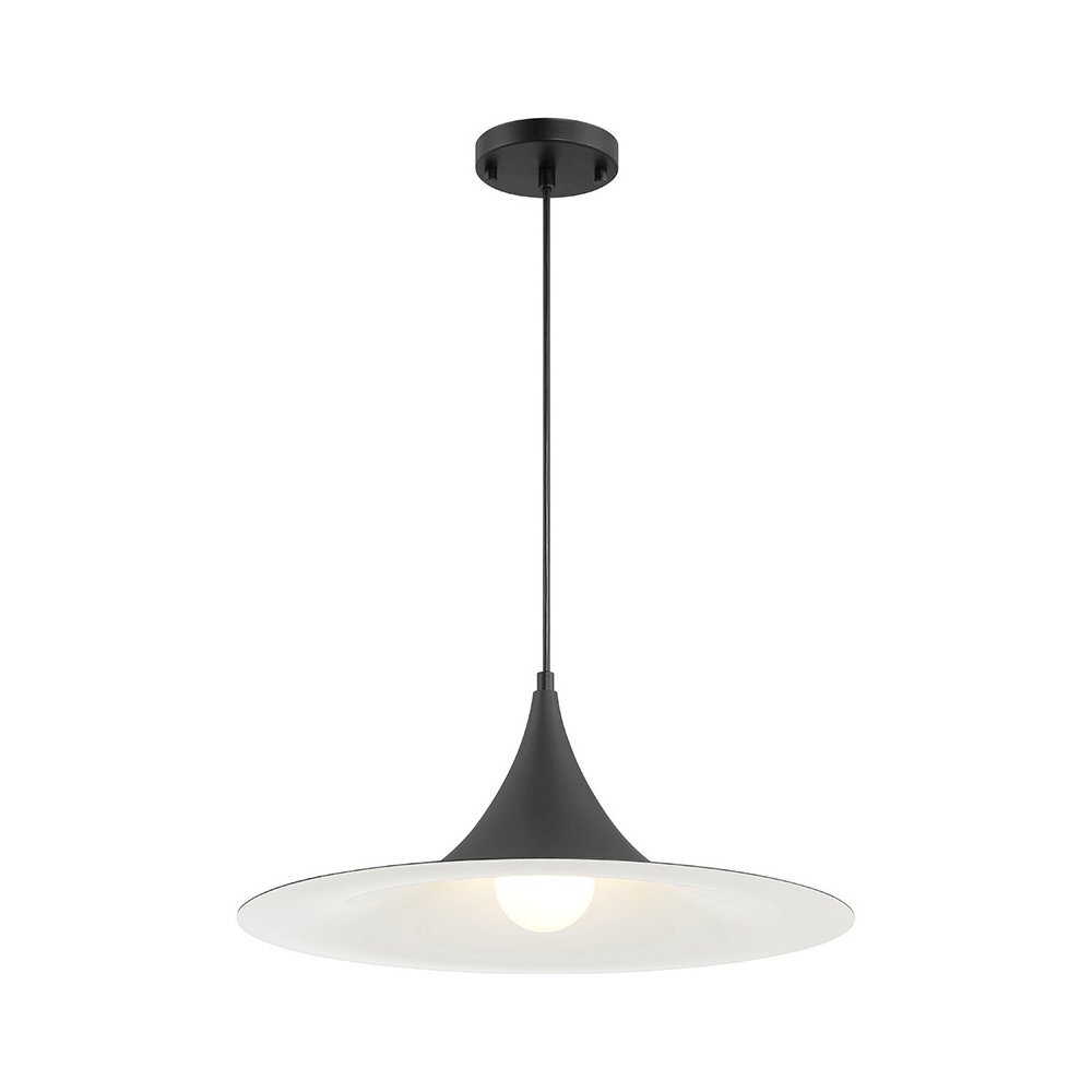 LED Pendant in Matte Black Color