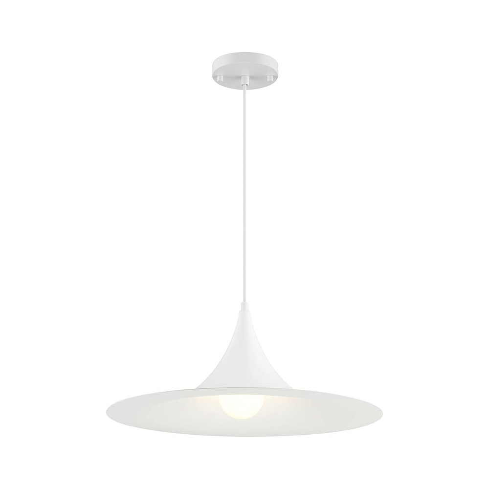 LED Pendant in Matte White Color
