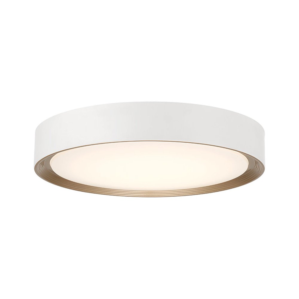 3CCT LED Flush Mount in Matte White Color