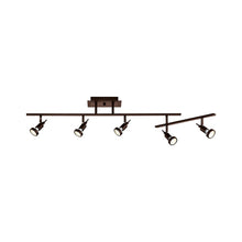 5 Light Adjustable Track in Bronze Color