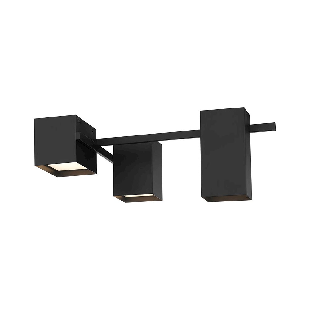 LED Flush Mount in Matte Black Color