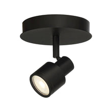 1 Light Adjustable LED Flush Mount in Matte Black Color