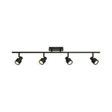 4 Light Adjustable LED Track in Matte Black Color