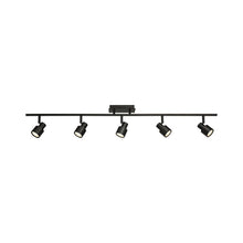 5 Light Adjustable LED Track in Matte Black Color