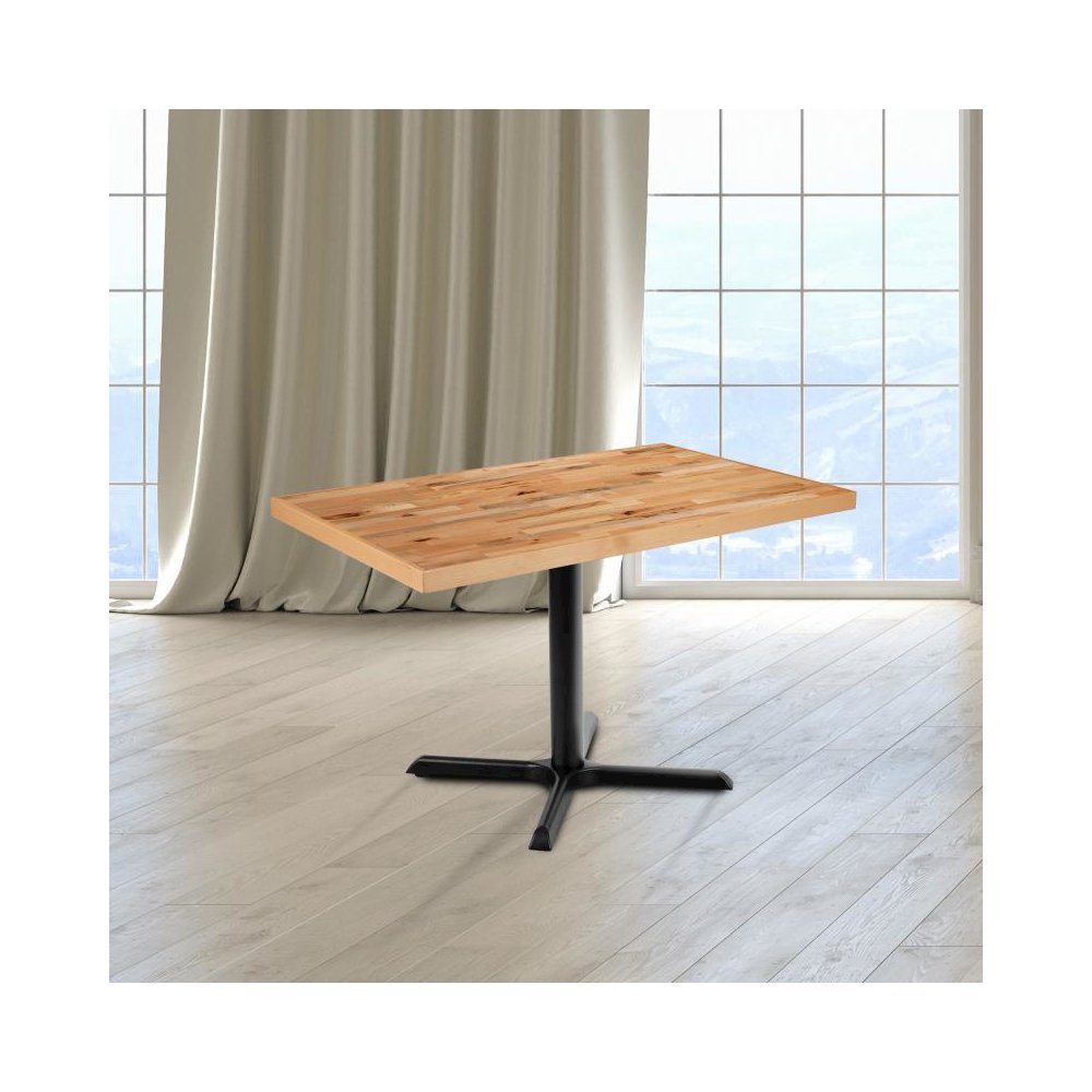 30" x 48" Rectangle Butcher Block Style Table Top
