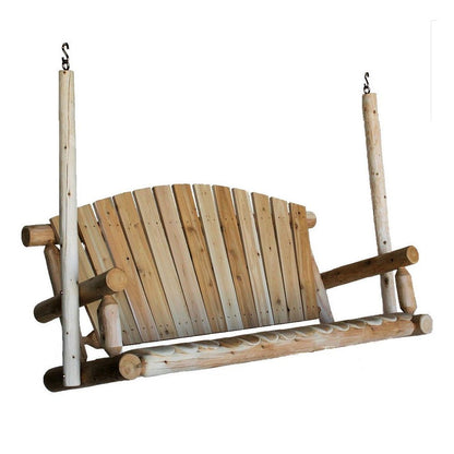 Cedar Log 5ft Porch Swing