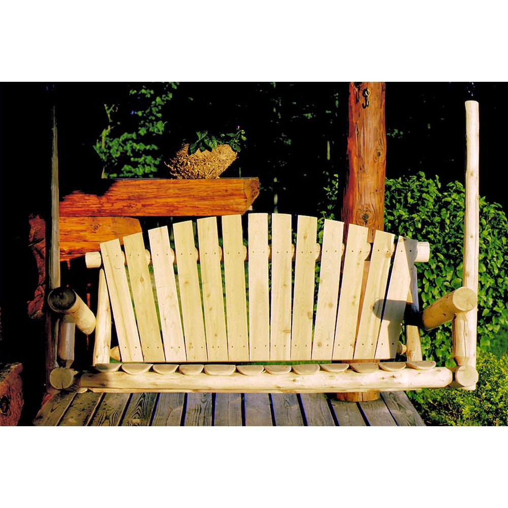 Cedar Log 5ft Porch Swing