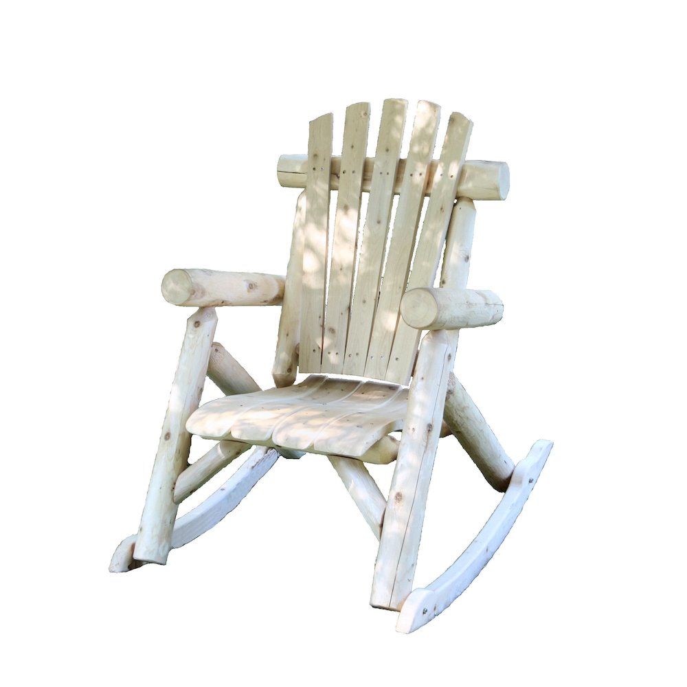 Cedar Log Rocking Chair