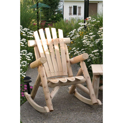 Cedar Log Rocking Chair
