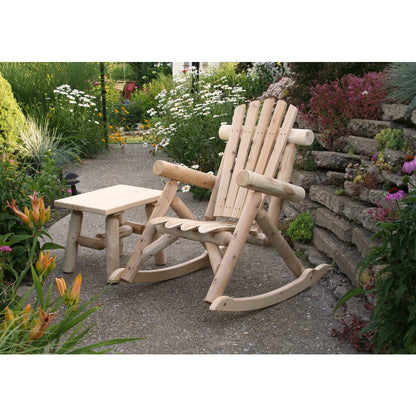 Cedar Log Rocking Chair