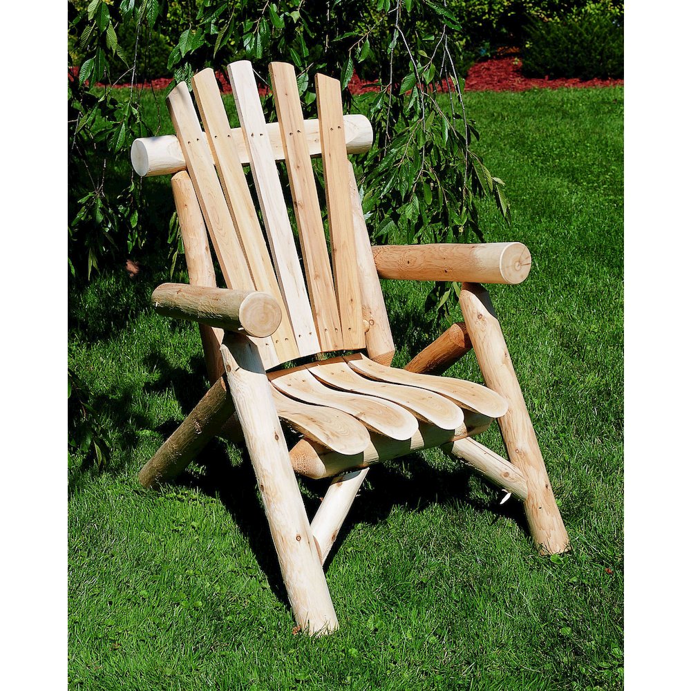 Cedar Log Lounge Chair
