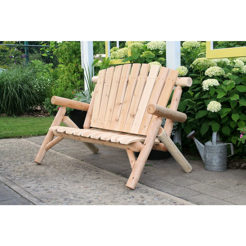 Cedar Log 4ft Love Seat