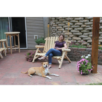 Cedar Log 4ft Love Seat