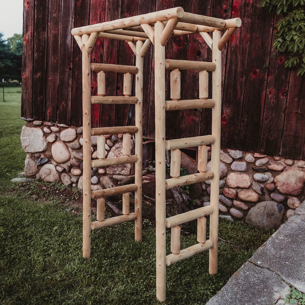 Small Cedar Log Arbor