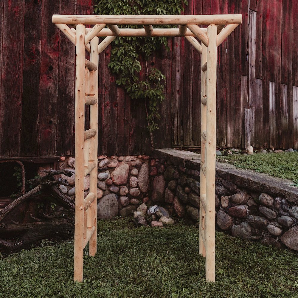Small Cedar Log Arbor