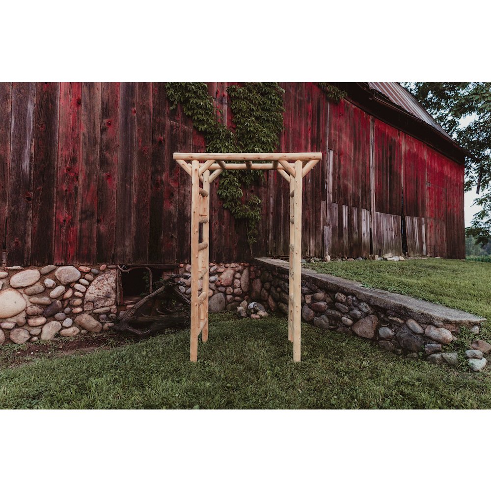 Small Cedar Log Arbor