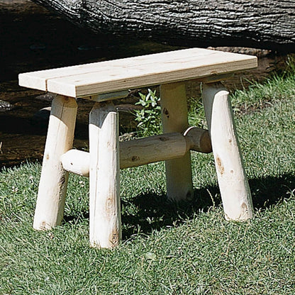 Cedar Log 23" End Bench (pair)