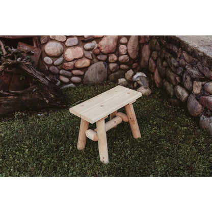 Cedar Log 23" End Bench (pair)