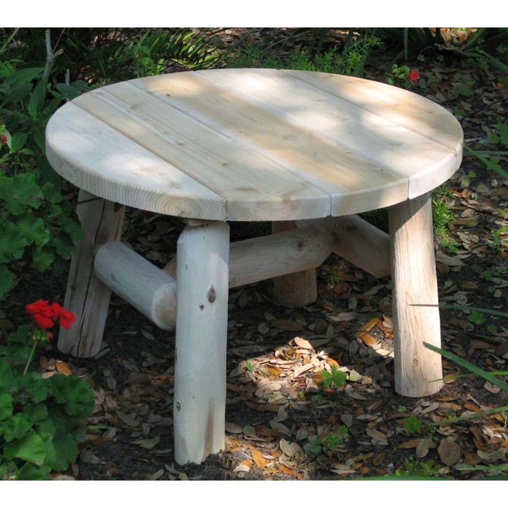 Cedar Log Coffee Table