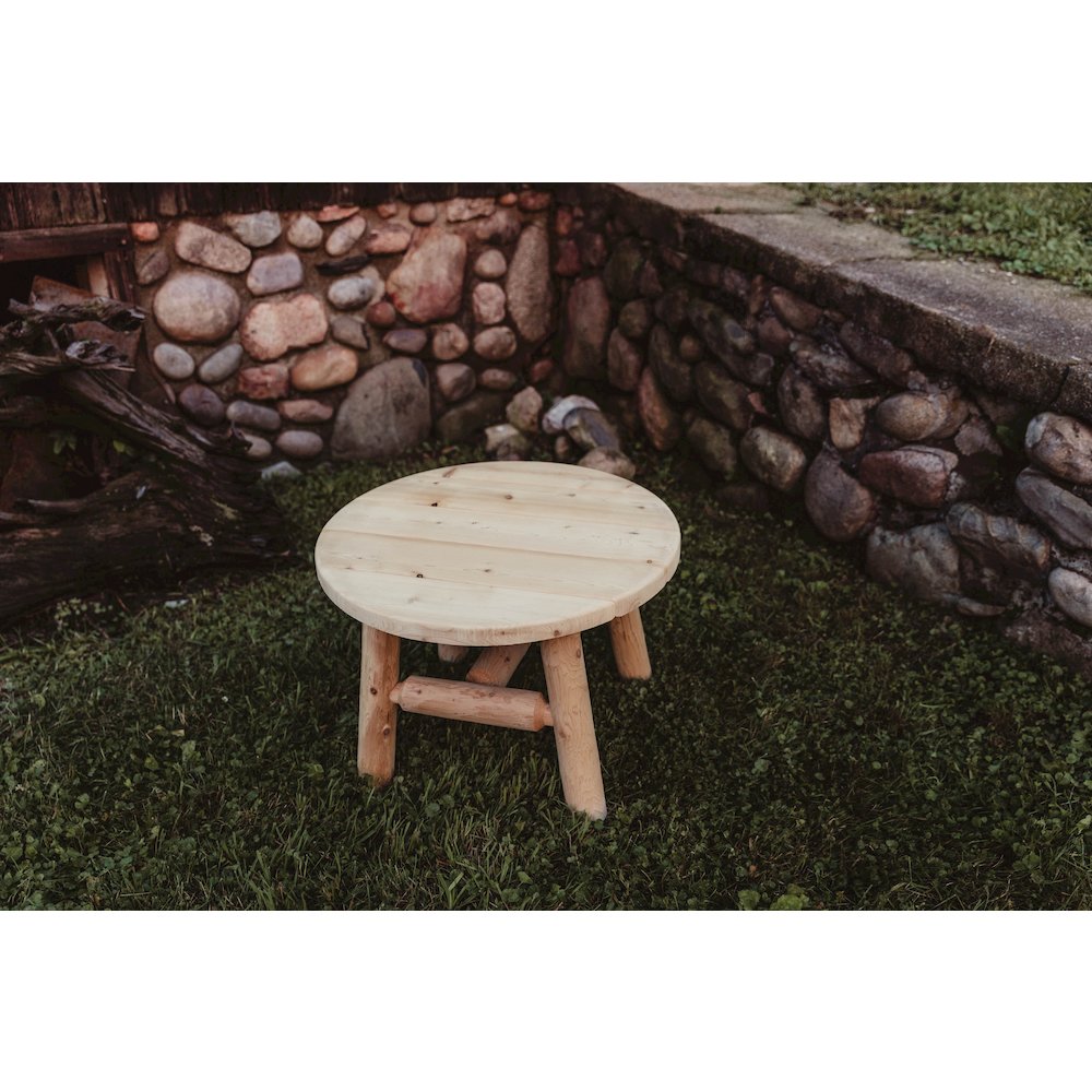 Cedar Log Coffee Table