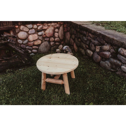 Cedar Log Coffee Table