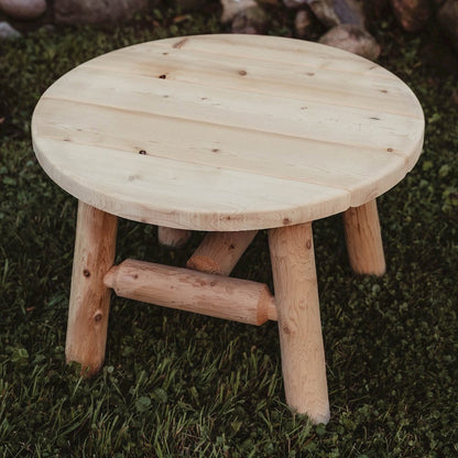 Cedar Log Coffee Table