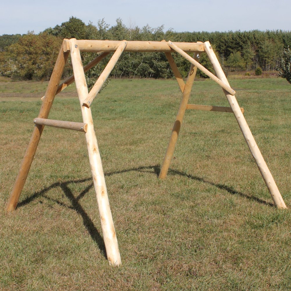4' Cedar Log A-Frame for Swings