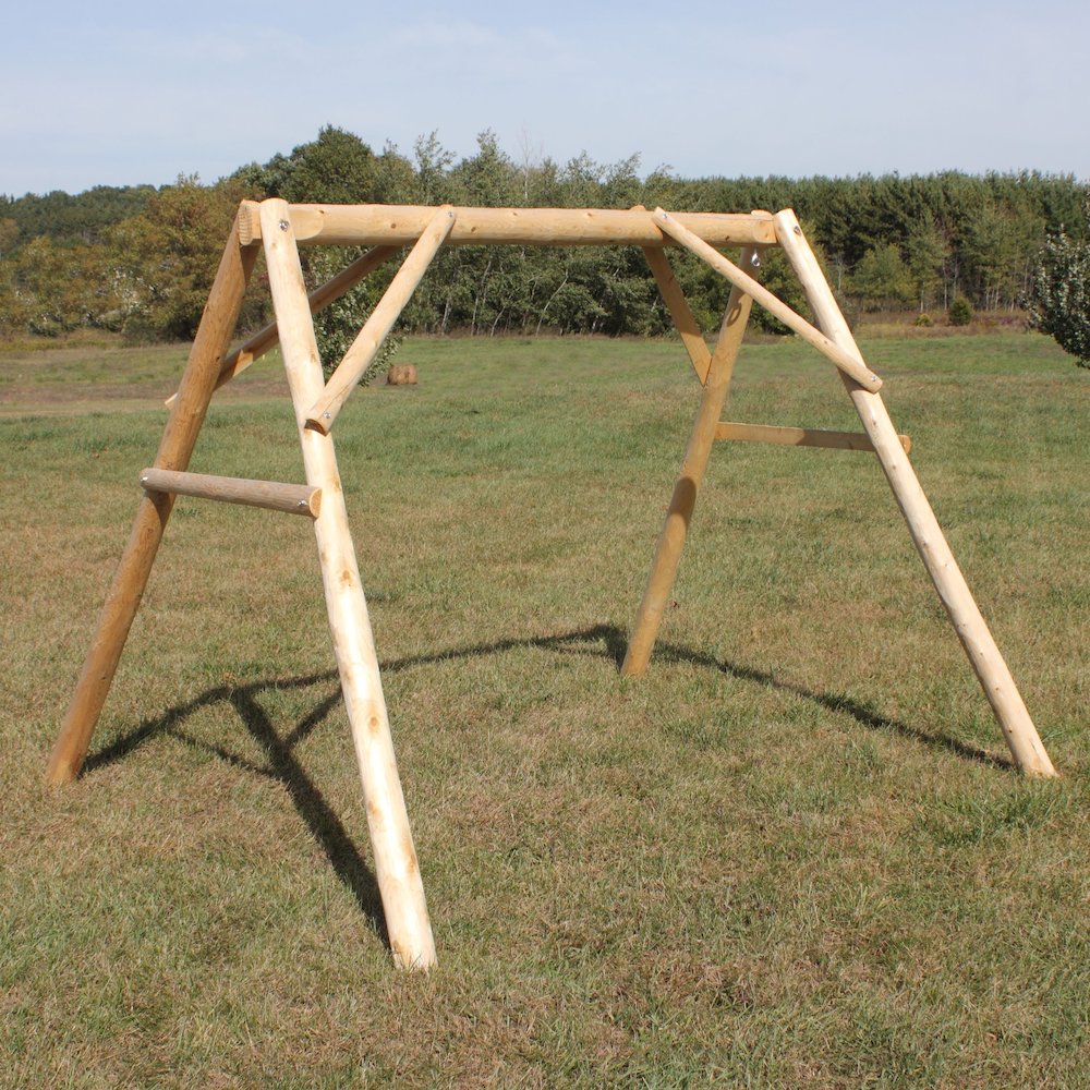 5 ft Cedar Log A-Frame for Swings