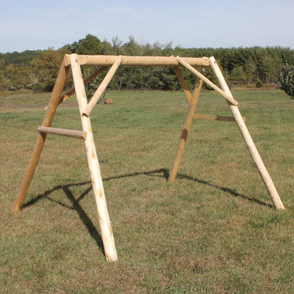 5 ft Cedar Log A-Frame for Swings