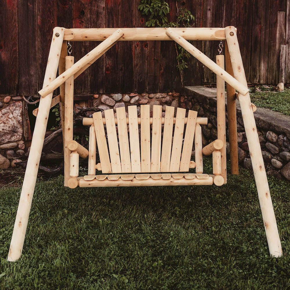 Cedar Log 4ft Yard Swing