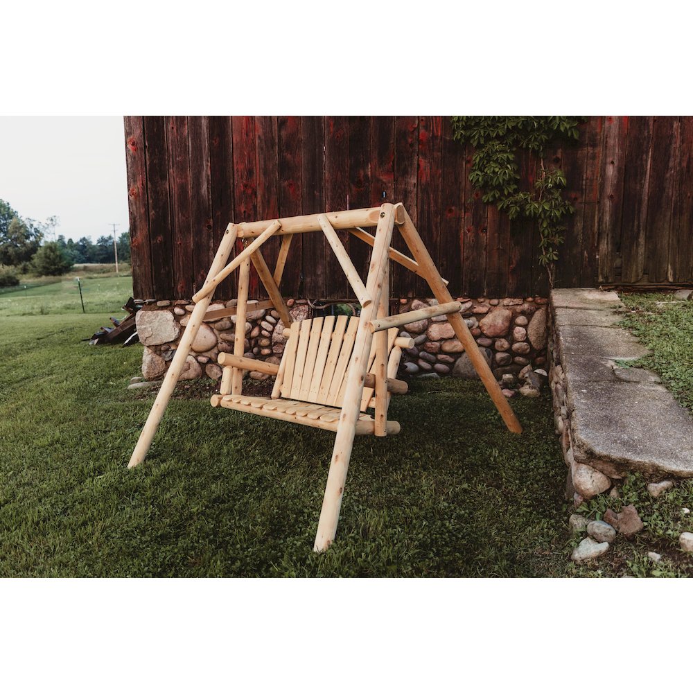 Cedar Log 4ft Yard Swing