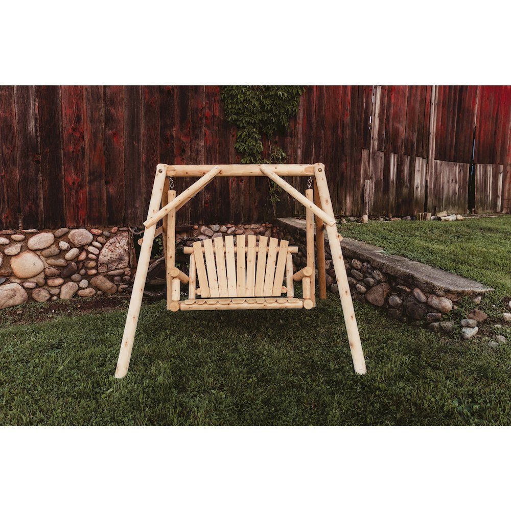 Cedar Log 4ft Yard Swing