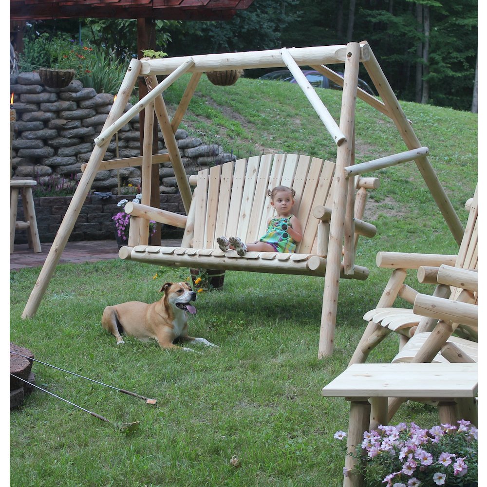 Cedar Log 5ft Yard Swing