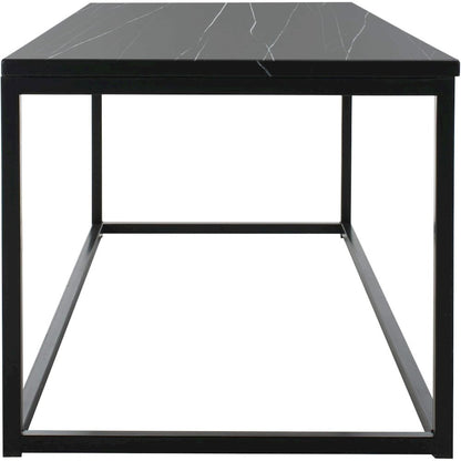Home Baize Black Rectangle Coffee Table