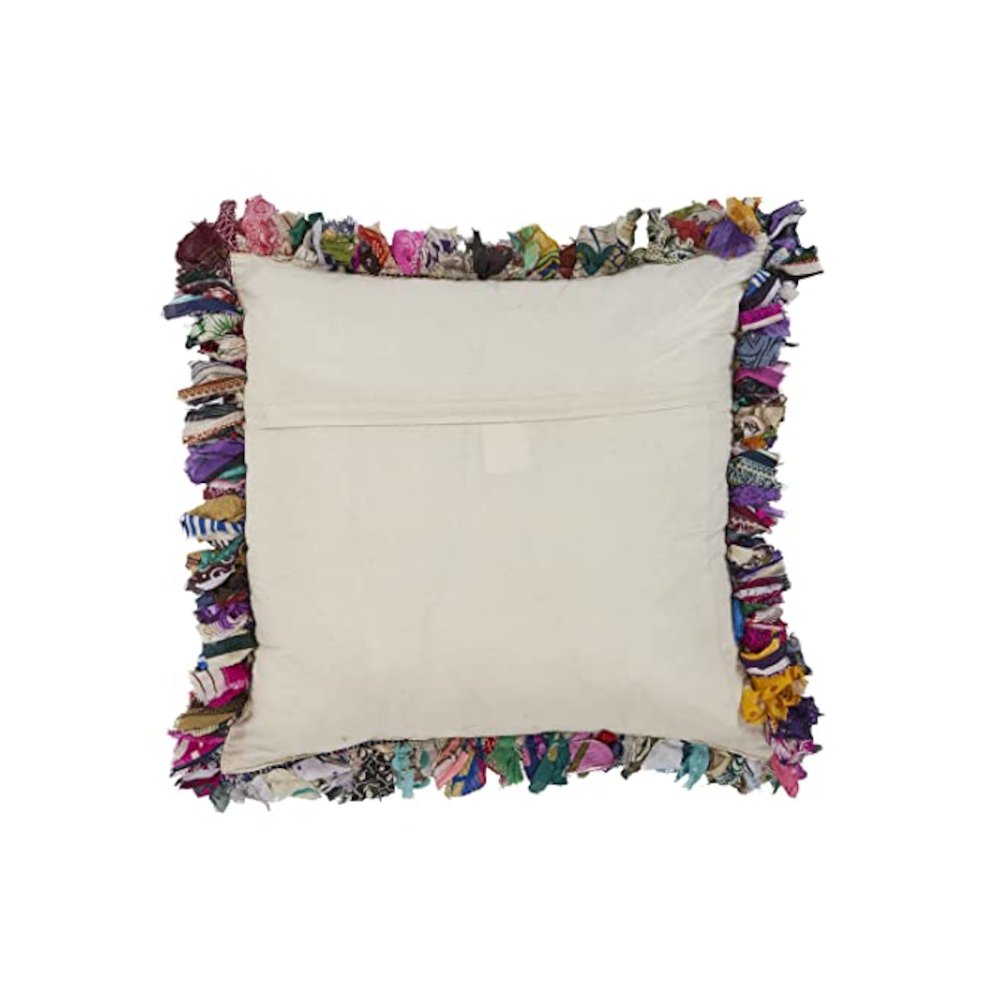 Ox Bay Multi Striped Recycled Materials Square 4 Piece Pillow Cover Set