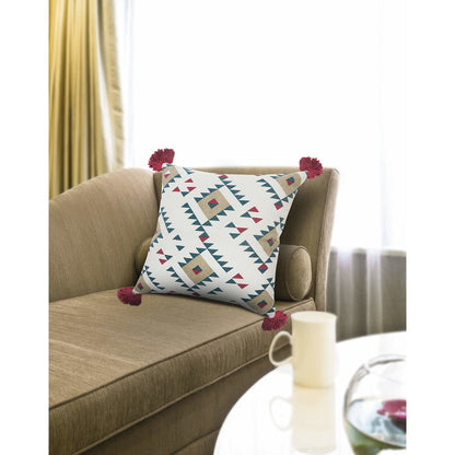 Eclectic Southwestern Geometric Throw Pillow