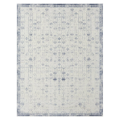Aria Durable Performance Area Rug Indoor in Gray/Blue, 7'10" x 9'10"